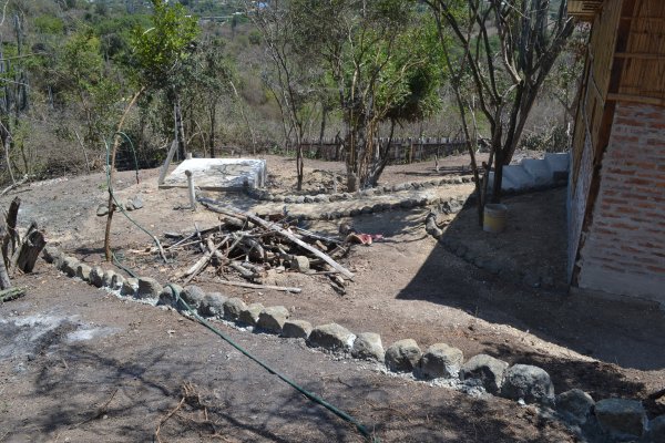 Rocks to direct water flow